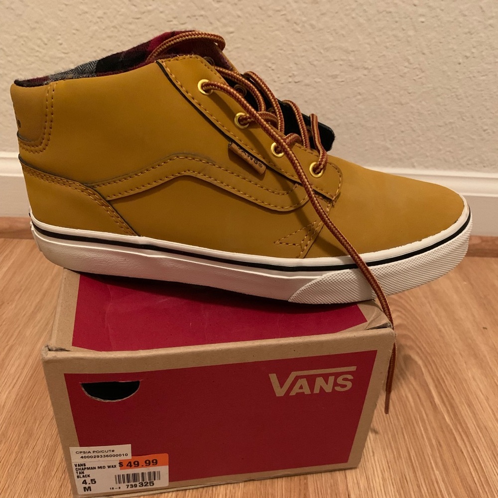 Boys Vans Size 4.5